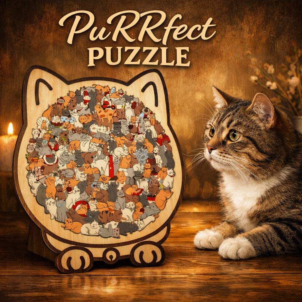 Purrfect Puzzle - 135 de pisici intr-una singură